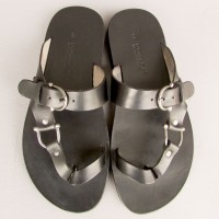 Mens Leather Sandals with Buckles
