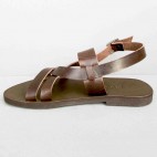 Classic Leather Strappy Sandals with Ankle Strap