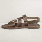 Mens Triple Strap Sandals with Metallic Studs