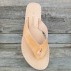 Wide Flip Flops With a Knot and Seams