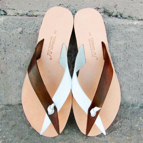 Flip Flops Without Seams, Pointy Straps and Knot.