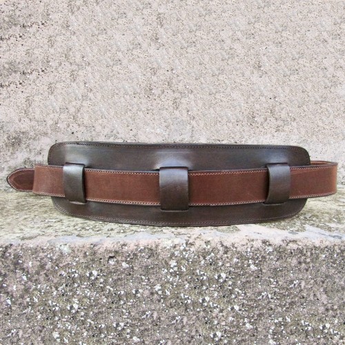 Wide Leather Calfskin Work Belt