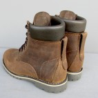 Mens 6 Inch Handmade Cowhide Leather Boots With Collar